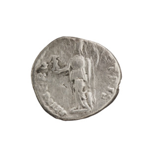 Denarius, Pescennius Niger (ca. 135–194; Roman emperor 193–194), obverse: head of Pescennius Niger
