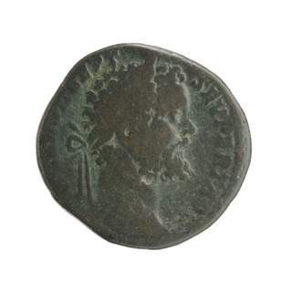 Sestertius; personifications; Septimius Severus (Roman Emperor; 146–211) — iconography: Victoria
