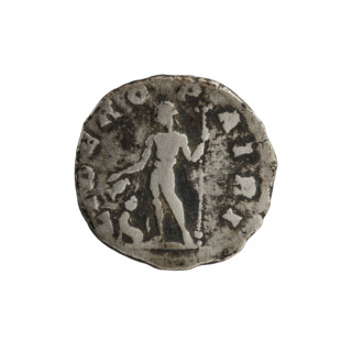 Denarius depicting Liber (mythology) with panthers; obverse: head of Septimius Severus in a laurel