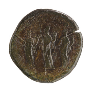 sestertius, coin; personification; Septimius Severus (Roman emperor, 146–211) — iconography: