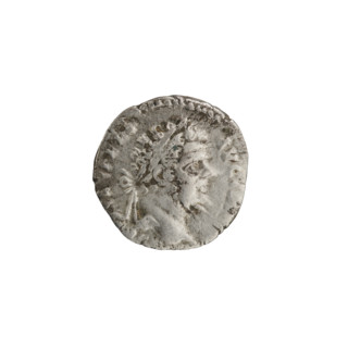 Denarius; Obv.: SEVPERT AVGIMP — Head of Septimius Severus with laurel wreath facing right. Rev.: