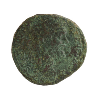 Sestertius of Septimius Severus (Roman emperor, 146–211). Obverse: Head of Septimius Severus in a