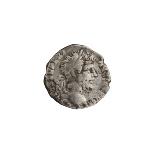 Denarius; head of Septimius Severus in a laurel wreath facing right, inscription 'SEPT SEV PERT -