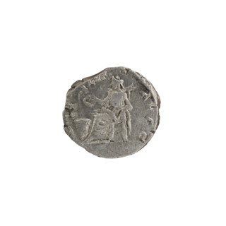 Denarius; obverse: head of Septimius Severus with laurel wreath facing right, pearl rim,