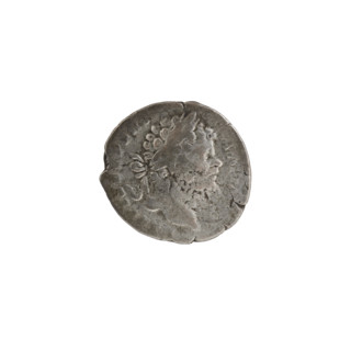 Denarius depicting Roman deities: Obv. LSEPT SEVPERT AVGIM — Head of Septimius Severus in a laurel