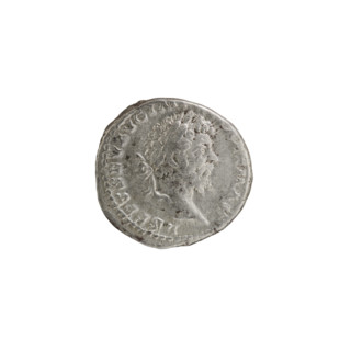 Denarius; obverse: LSEPTSEVAVGIMPXIPARTMAX — Head of Septimius Severus with laurel wreath facing