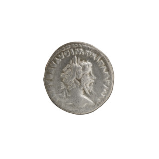Denarius, personification Aequitas; Septimius Severus (Roman emperor, 146–211). Obv.: