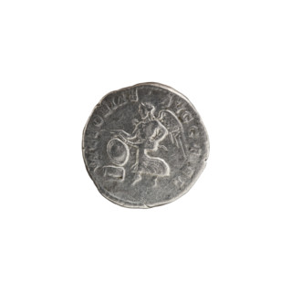 Denarius depicting Victoria (mythology) and Roman deities; Septimius Severus (Roman emperor,