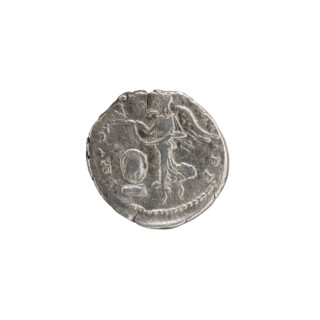 Denarius; Roman deities; Victoria; Septimius Severus (Roman emperor, 146–211) — iconography. Obv.: