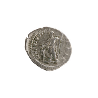 Denarius, Septimius Severus (Roman Emperor; 146–211) — iconography: emperor standing in front of a