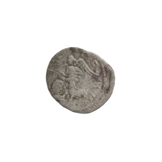 Denarius, Roman Empire (200–201 CE). Obverse: Head of Septimius Severus (146–211) in a laurel