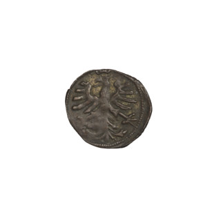 Crown denarius, Sigismund I the Old (King of Poland; 1506–1548); obverse: crown with letters S and