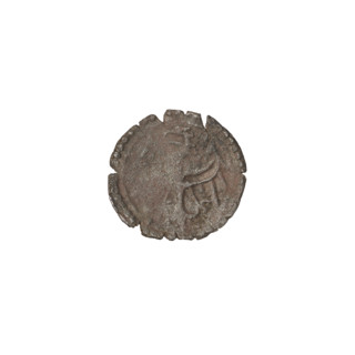 Crown denarius, Sigismund I the Old (King of Poland; 1506–1548); obverse: crown with letters S and