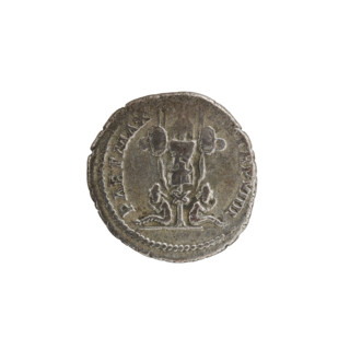 Denarius of Septimius Severus (Roman emperor, 146–211). Obverse: SEVERVS PIVS AVG — head of