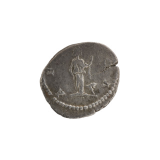 Denarius, obverse: head of Septimius Severus with laurel wreath facing right, pearl rim, legend