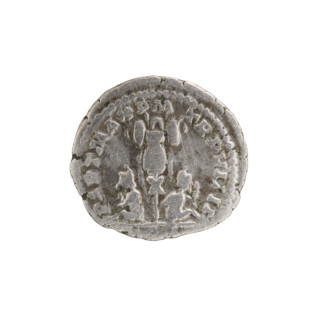 Denarius, Septimius Severus (Roman emperor; 146–211). Obverse: laureate head of Septimius Severus