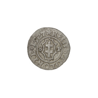 Crown ternary, Sigismund I the Old (King of Poland; 1506–1548). Obverse: Polish eagle with a crown;