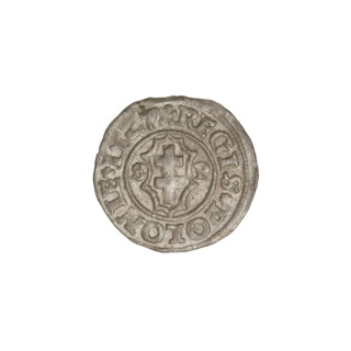 Crown coin, Sigismund I the Old (King of Poland; reign 1506–1548). Obverse: Polish crowned eagle;