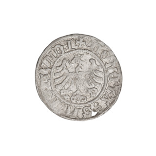 Crown half-grosz, Sigismund I the Old (King of Poland; 1506–1548), eagles, talons, crowns, wings.