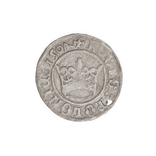 Crown half-grosz, Sigismund I the Old (King of Poland; 1506–1548); Obverse: Polish eagle with a