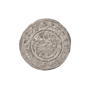 Crown half-grosz, Sigismund I the Old (King of Poland; 1506–1548). Obverse: Polish crowned eagle