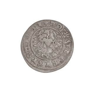 Crown half-grosz, Sigismund I the Old (King of Poland; 1506–1548). Obverse: Polish eagle with a