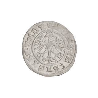 Crown half-grosz, Sigismund I the Old (King of Poland; 1506–1548). Obverse: Polish crowned eagle