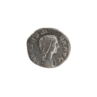 denarius, Julia Domna (ca. 160–217; Roman empress 193–211). Obv.: IVLIADOMNAAVG — bust of Julia