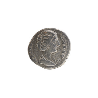 Denarius of Julia Domna (ca. 160–217), Roman empress (193–211). Obverse: IVLIA DOMNA AVG — bust of