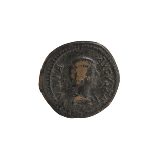 Denarius (anima?), Julia Domna (ca. 160–217; Roman empress 193–211). Obverse: IVLIA AVGVSTA — bust