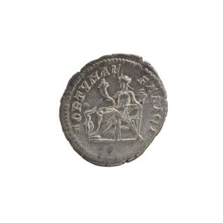 Denarius, Julia Domna (ca. 160–217; Roman empress 193–211). Obverse: Bust of Julia facing right,