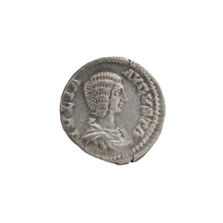 Denarius, Julia Domna (ca. 160–217; Roman empress 193–211). Obv.: IVLIA AVGVSTA — Bust of Julia