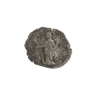 Denarius of Julia Domna (ca. 160–217), Roman empress (193–211). Obverse: IVLIA AVGVSTA — bust of