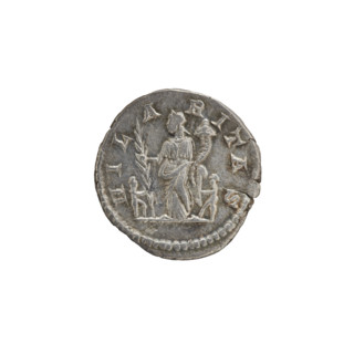 Denarius, Julia Domna (ca. 160–217; Roman empress 193–211). Obverse: IVLIA AVGVSTA, bust of Julia