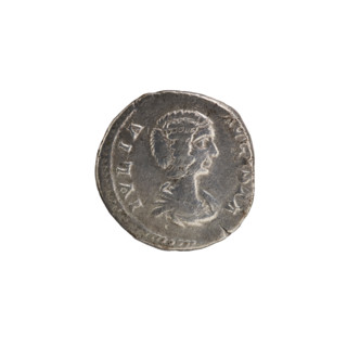 Denarius, Julia Domna (ca. 160–217; Roman empress 193–211). Obverse: IVLIA AVGVSTA — bust of Julia