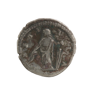Denarius of Julia Domna (ca. 160–217), Roman Empire. Obverse: IVLIA AVGVSTA — bust of Julia Domna