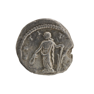 Denarius of Julia Domna (ca. 160–217), Roman Empire. Obverse: IVLIA AVGVSTA — bust of Julia Domna
