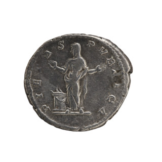 Denarius, Julia Domna (ca. 160–217; Roman empress 193–211). Obverse: IVLIA AVGVSTA — Bust of Julia