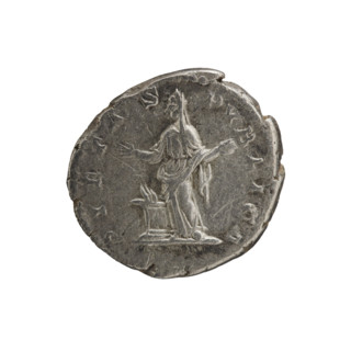 Denarius of Julia Domna (ca. 160–217; Roman Empress 193–211), Roman Empire. Obverse: IVLIA AVGVSTA