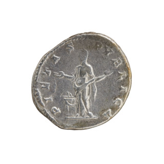 Denarius of Julia Domna (ca. 160–217; Roman Empress 193–211). Obverse: IVLIA AVGVSTA — bust of