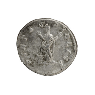 denarius, Julia Domna (ca. 160–217; Roman empress 193–211), Roman Empire — iconography: Pietas
