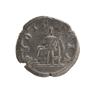 Denarius, Julia Domna (ca. 160–217), Roman empress (193–211). Obverse: IVLIA AVGVSTA — bust of