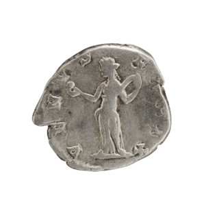 Denarius, Julia Domna (ca. 160–217; Roman empress 193–211). Obverse: IVLIA AVGVSTA — bust of Julia