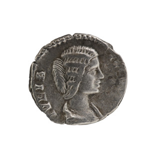 denarius, Julia Domna (ca. 160–217; Roman empress 193–211), Roman Empire — Obv.: IVLIA AVGV, bust