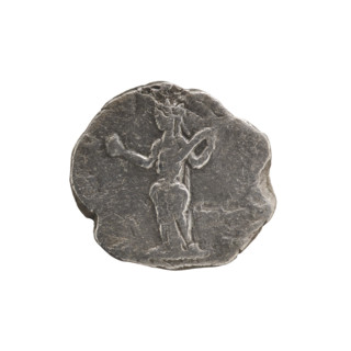 Denarius, Julia Domna (ca. 160–217; Roman empress 193–211). Obverse: inscription erased; bust of