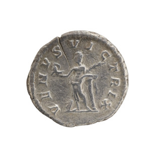 Denarius, Julia Domna (ca. 160–217; Roman empress 193–211). Obverse: IVLIA AVGVSTA — bust of Julia