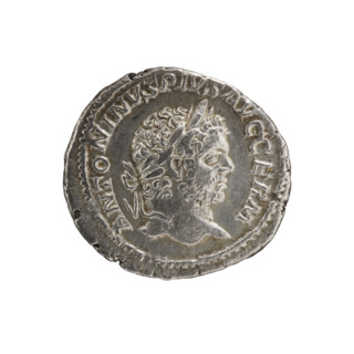 Denarius, Caracalla (188–217; Roman emperor 198–217). Obverse: ANTONINVS PIVS AVG GERM — head of