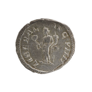 Denarius, Caracalla (188–217; Roman emperor 198–217). Obverse: ANTONINVS PIVS AVG GERM — Head of