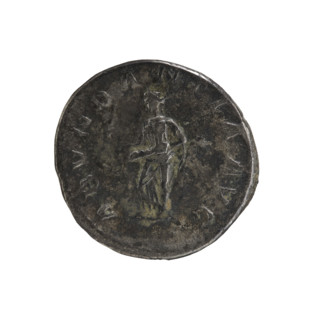 Denarius of Elagabalus (reigned 218–222). Obverse: IMP ANTONINVS PIVS AVG — Bust of Elagabalus with