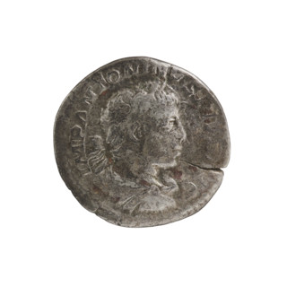 Denarius of Elagabalus (reigned 218–222 AD), Roman Empire, 220–222. Obverse: IMP ANTONINVS PIVS AVG